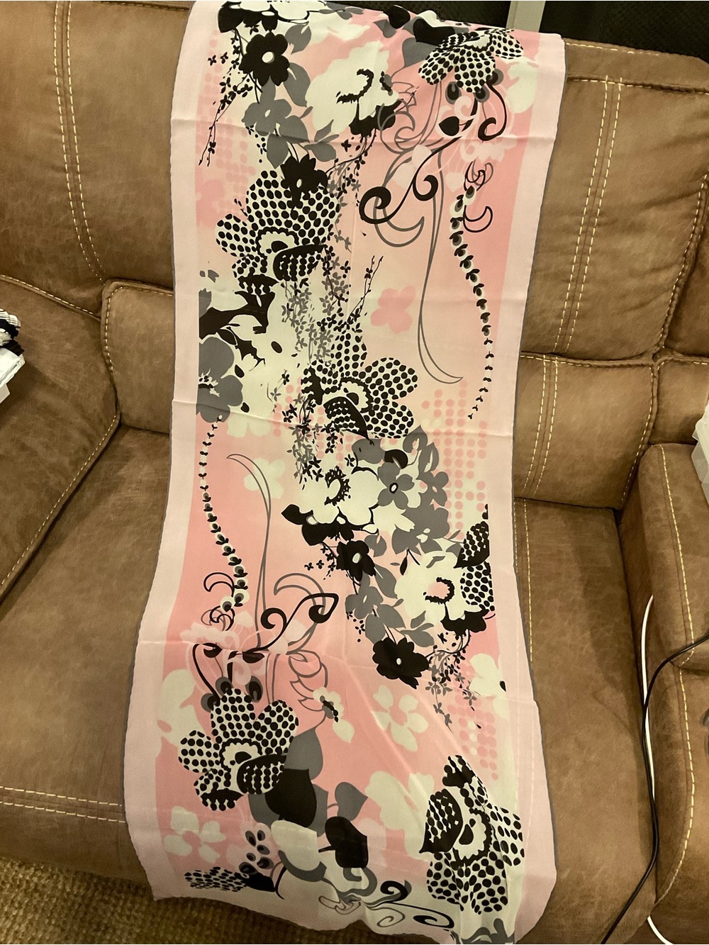 Carlisle Pink Silk Chiffon Scarf